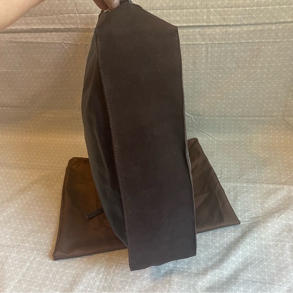 NWT Jo Handbags Drew Tote in Navy Pebbled Leather - Picture 5 of 11